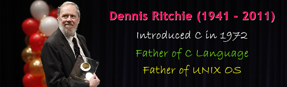 Dennis Ritchie, father of C, father of Unix