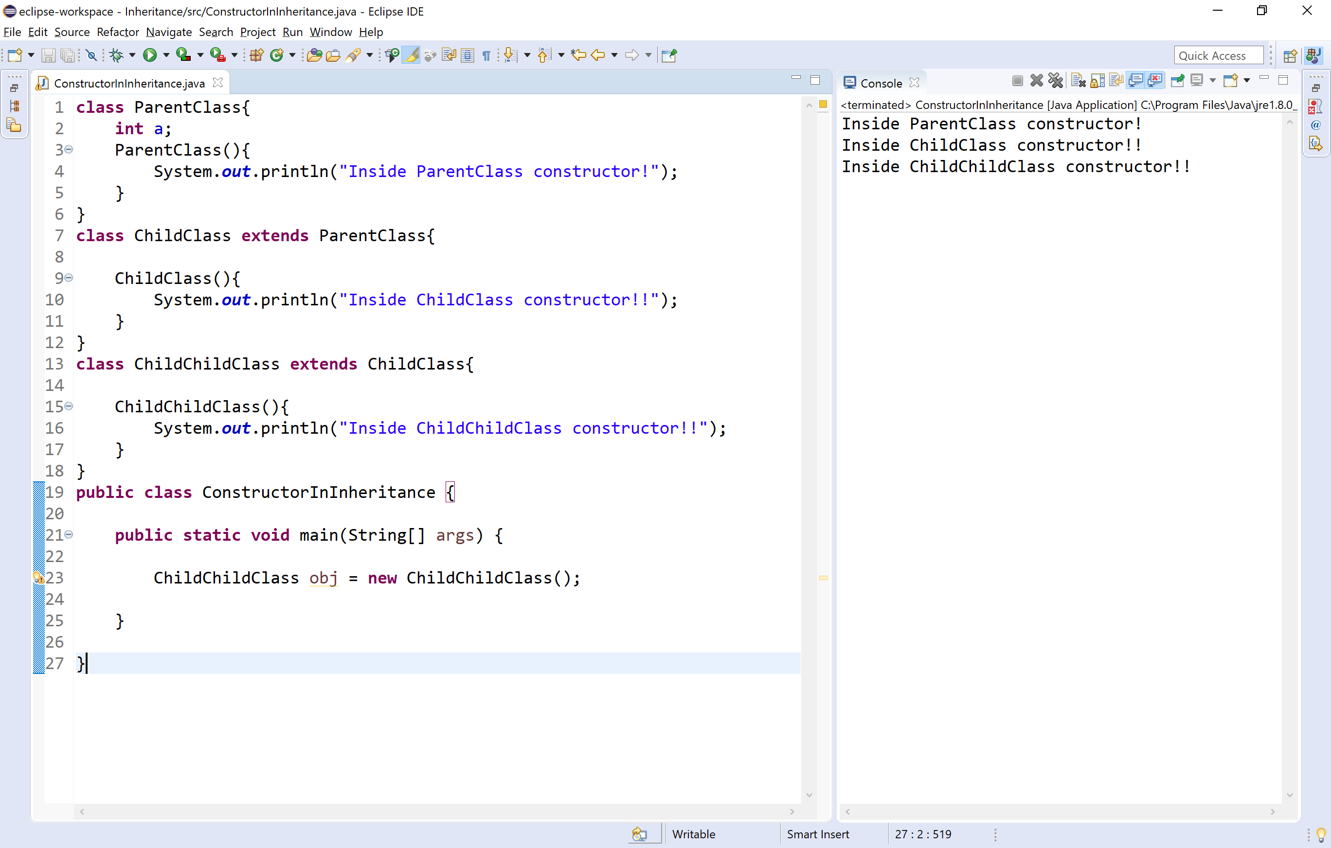 java constructor in abstract class